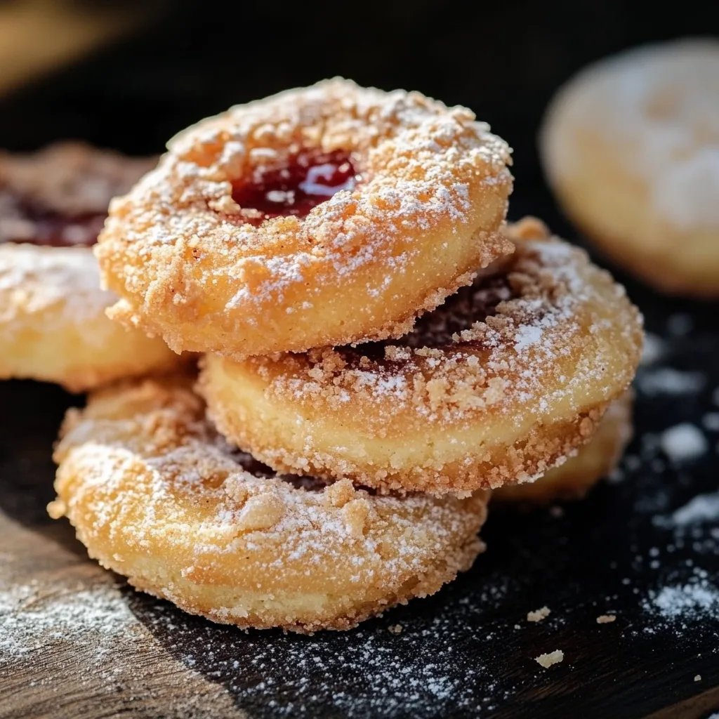 Leckere Streuselplätzchen mit Marmeladenfüllung