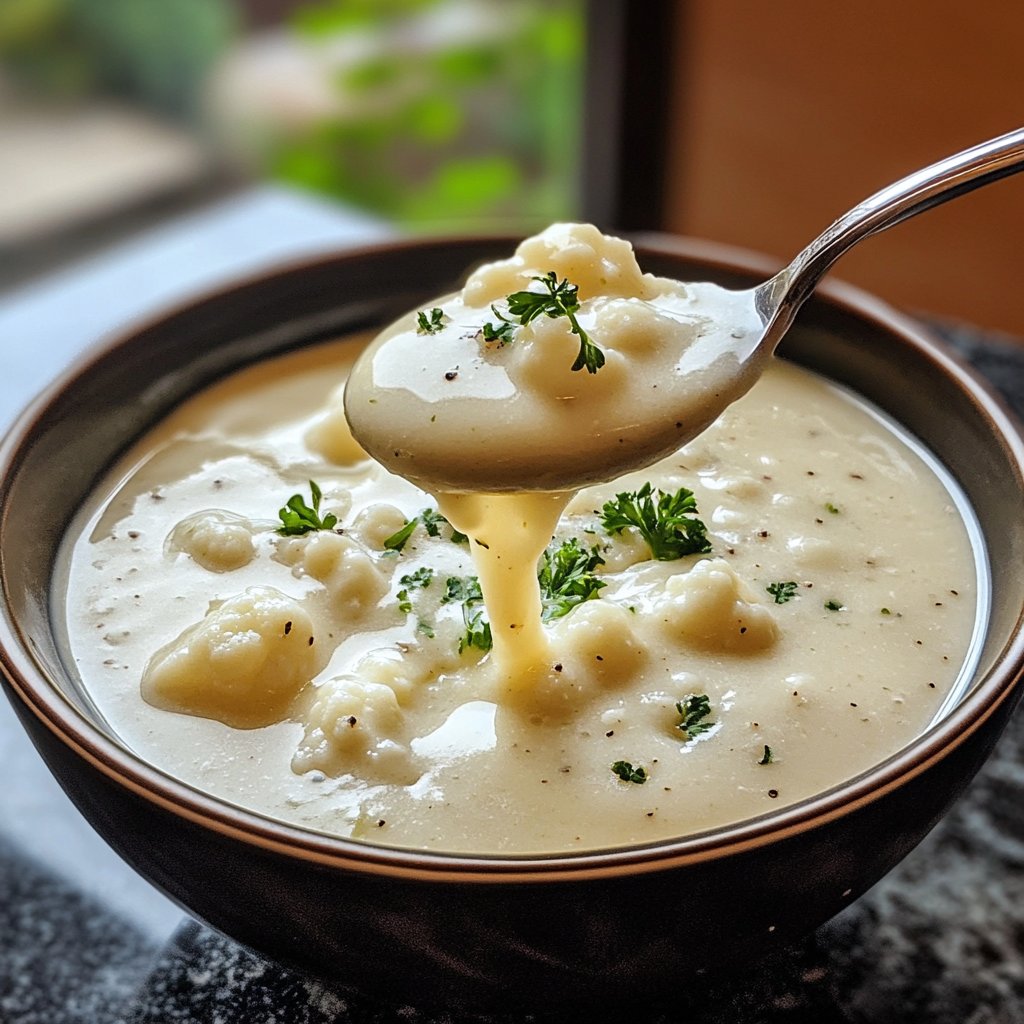 Blumenkohlsuppe als Low Carb Rezept