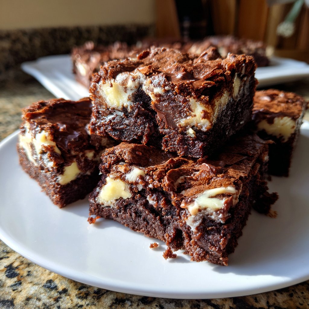 Brownies mit weißer Schokolade