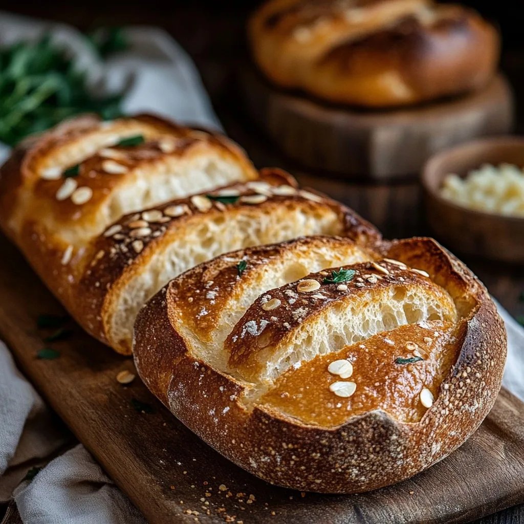 Käsiges Knoblauchbrot