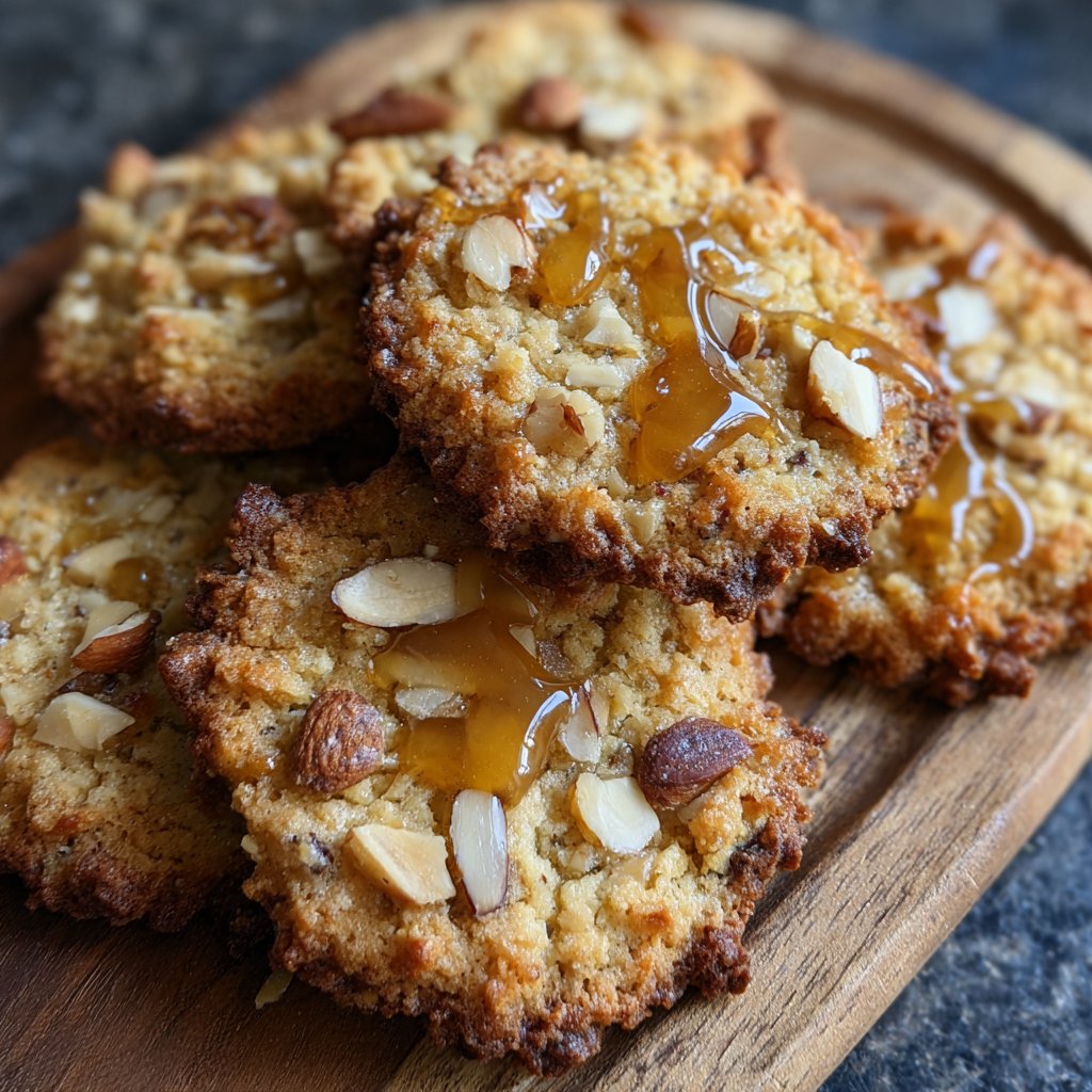Cookies mit Mandeln und Honig
