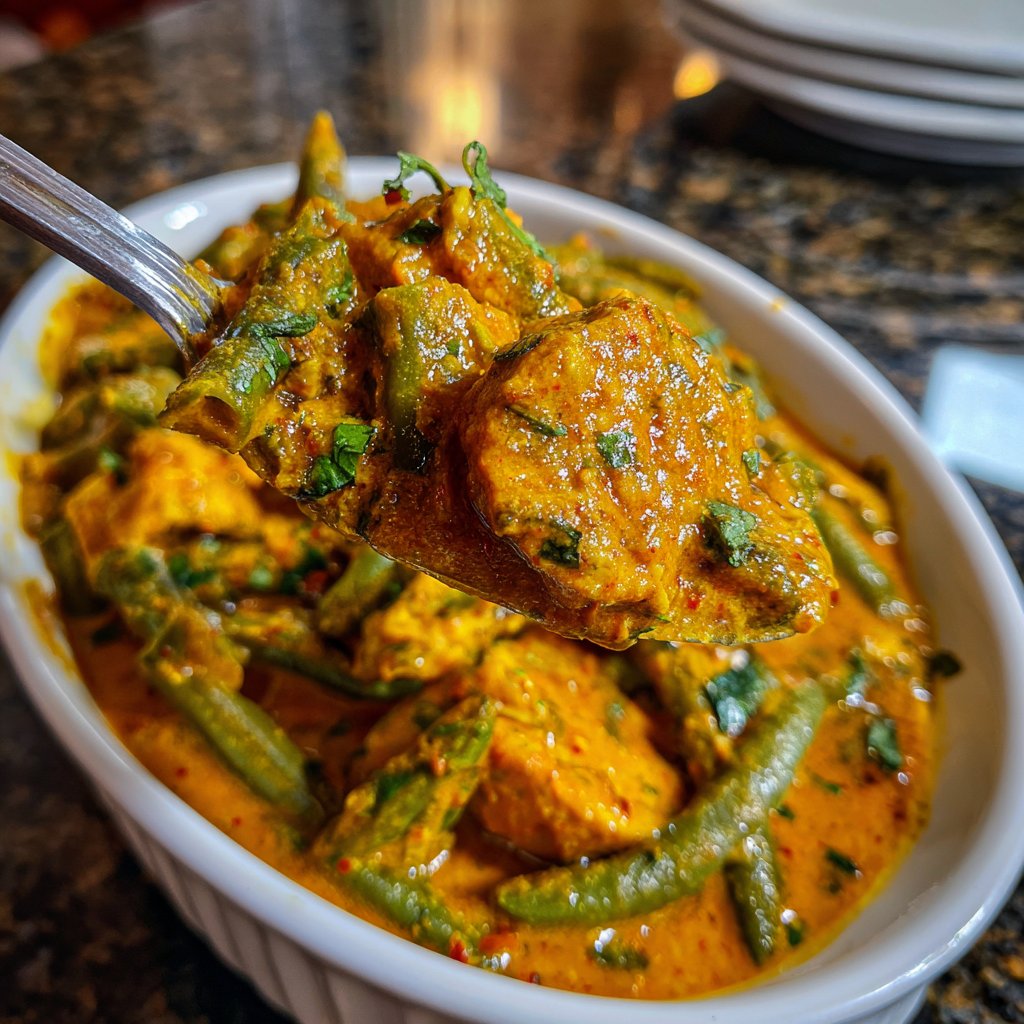 Curry mit grünen Bohnen