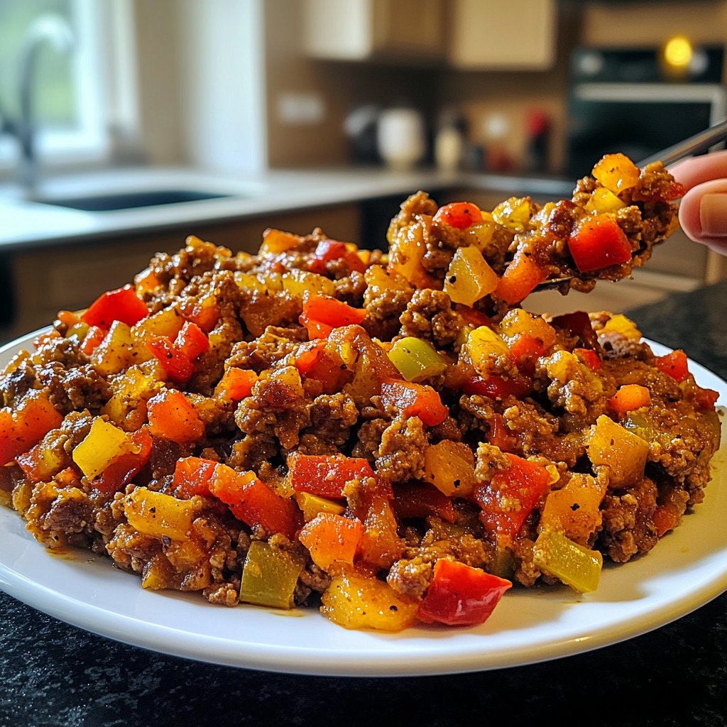 Hackfleisch Reis Pfanne