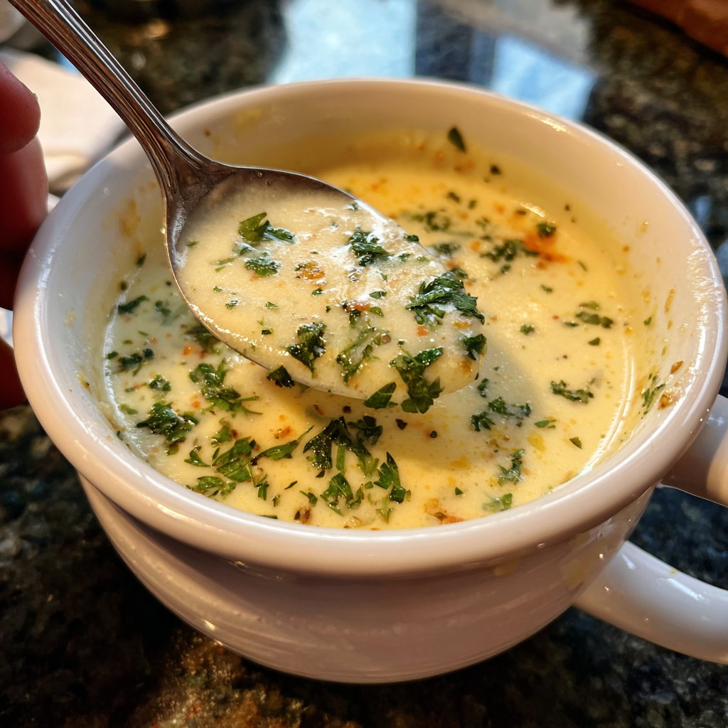 Blumenkohlsuppe mit Petersilie