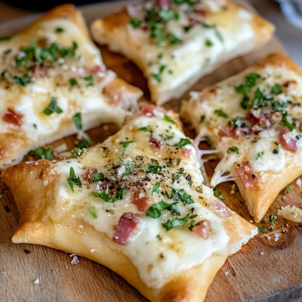 Mini Flammkuchen Sterne
